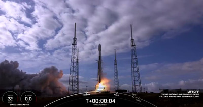 SpaceX успешно запустила ракету Falcon 9 с самым большим в мире числом спутников на борту