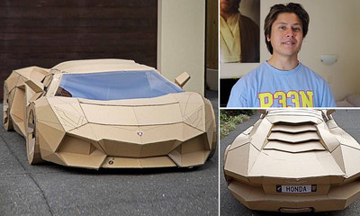 Lamborghini из картона продали за 10 тысяч долларов