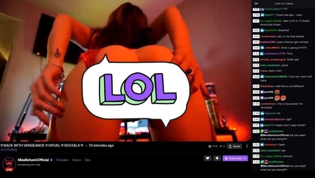 Twitch Pussy Slip