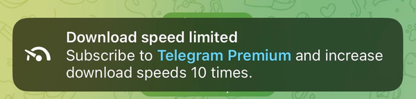 Telegram может начать ограничивать скорость скачивания и загрузки файлов для пользователей без Премиума.